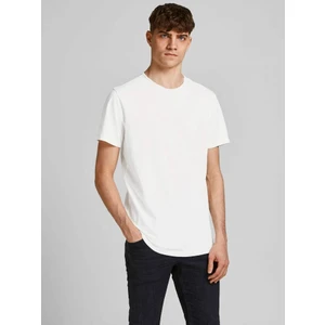 Jack & Jones Jjebasher Tee O-Neck Ss Noos Beyaz Erkek T-Shirt 12182498-Cloud