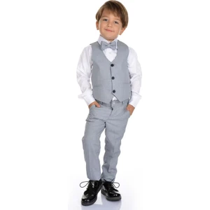 Mnk Baby Yelekli Erkek Çocuk Takım Elbise