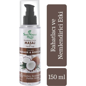 Seed Natural Herbs Hindistan Cevizi Masaj Vücut Yağı 150 ml