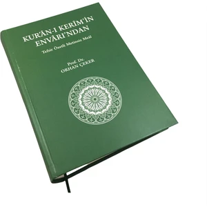Tekin Yayınevi Kur'an-I Kerim'in Envarı'ndan Tefsir Özetli Metinsiz Meal ( Prof. Dr. Orhan Çeker )