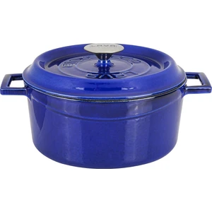 Döküm Yuvarlak Tencere 24 cm Majolica Mavi