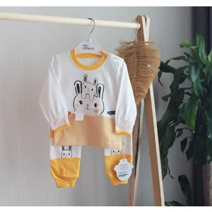 Emka Baby Tavşan Detaylı Kız Erkek Bebek Ikili Alt Üst Eşofman Takım