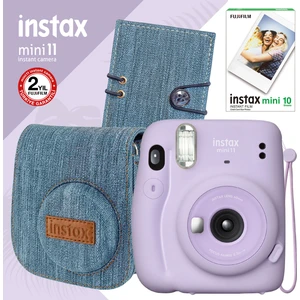 Instax Mini 11 Lila Fotoğraf Makinesi ve Jean Aksesuarlı Seti 2