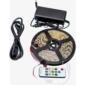 Kayar ve Kayan Akar 358 Efektli Magic Rgb LED 5050 Smd  5 Metre Kumandalı Tak Çalıştır