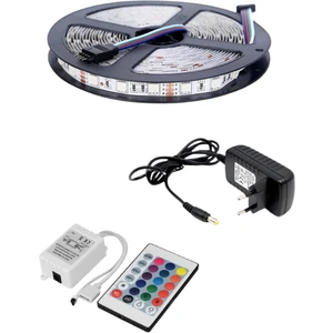 Rgb LED Slikonsuz 5050 Smd Iç Mekan 5 Metre 3 Çip 24 Tuş Kumandalı Tak Çalıştır
