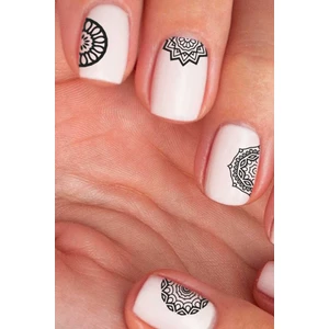 Mandala Desenler Tırnak Dövmesi, Tırnak Tattoo, Nail Art, Tırnak Sticker
