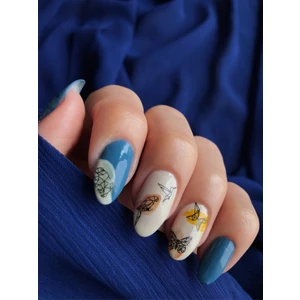 Artikel Poligonal Suluboya Hayvanlar Tırnak Dövmesi, Tırnak Tattoo, Nail Art, Tırnak Sticker