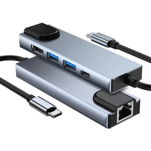 5in1 Type-C To HDMI 2xusba 3.0 Ethernet Hub Port Adaptör
