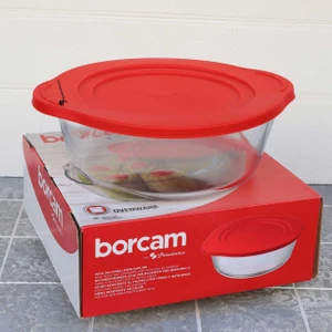Kırmızı Kapaklı Yuvarlak Borcam