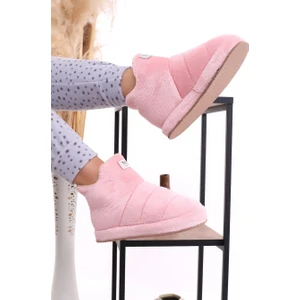 EB080 Kadın Peluş Kışlık Panduf Ev Botu Ev Ayakkabısı