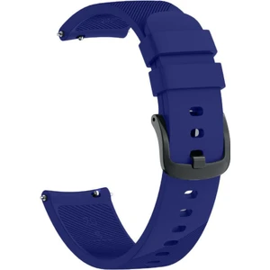 Amazfit Gtr 42 Için Silikon Kordon Lacivert