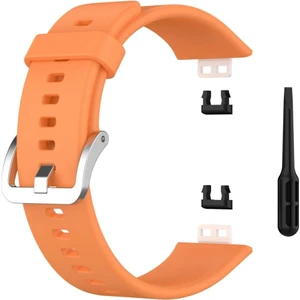Huawei Watch Fit Için Silikon Kordon Turuncu