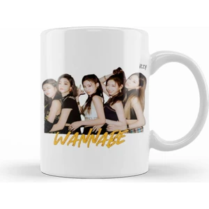 Itzy Logo Kupa Bardak Porselen