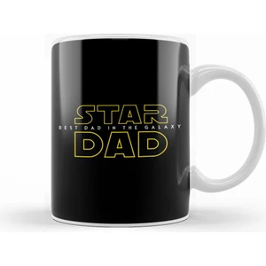 Star Dad Best Dad In The Galaxy Kupa Bardak Porselen