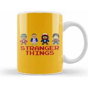 Stranger Things Pixel Characters 2 Kupa Bardak Porselen
