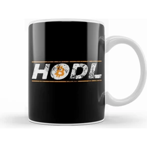 Vintage Hodl Bitcoin Crypto Hold Btc Distressed Kupa Bardak Porselen