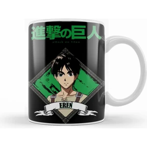 Attack On Titan Eren Kupa Bardak Porselen