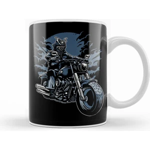 Samurai Ride Motorcycle Kupa Bardak Porselen