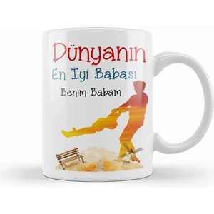 Babalar Günü Babaya Hediye Kupa Bardak Porselen