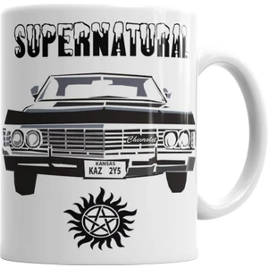 Supernatural   Dean Winchester Ruby Castiel Bobby Singer Impala Dizi Kupa Bardak Porselen