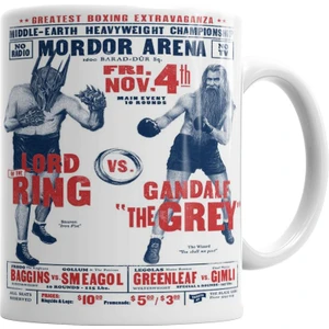 Yüzüklerin Efendisi   Lord Of The Rings Sauron Gandalf Kupa Bardak Porselen