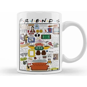 Friends Kolaj Kupa Bardak Porselen