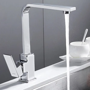 Kare Yüksek Ağır Gövdeli Kuğu Mutfak Eviye Bataryası