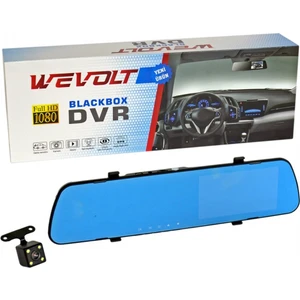 Wevolt Dvr Kayıt Cihazı 4,3 Inç Dikiz Ayna Ekranlı Çift Kameralı