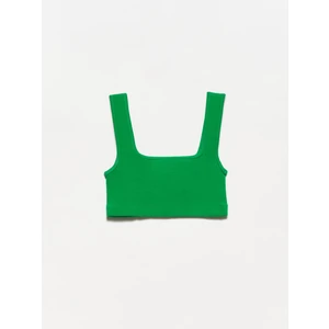 20167 Crop Top-Koyu Yeşil