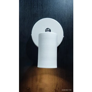 Beyaz Kasa Gümüş Mafsal LED Aplik Hareketli Spot Armatür  Günışığı