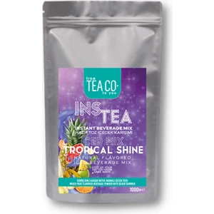 Tea Co Instea Tropical Shine - Gümüş Simli Karışık Meyve Aromalı Soğuk Çay Tozu 1 kg