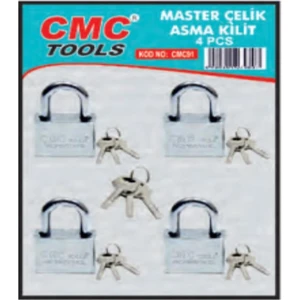 Master Çelık Asma Kilit Setı 60mm 4lü Set