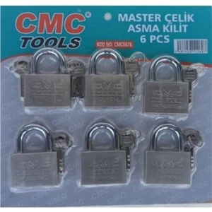 Master Çelık Asma Kilit Setı 60mm 6lü Set
