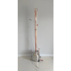 25 Litre Gold Serisi Reflux ve Pot Still Damıtma Imbik Distilasyon + Elektrikli 2kw Kuşak Isıtıcı