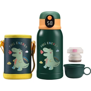 500ML Çocuk Suluk Matara Paslanmaz Çelik Su Bardağı Okul Şişesi (Yurt Dışından)