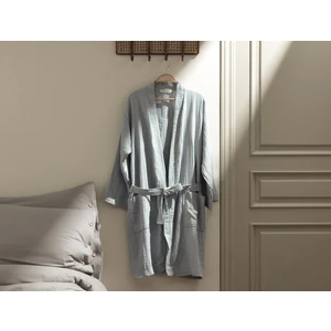 Madame Coco Zoe Müslin Unisex Bornoz - Gri