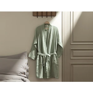 Madame Coco Zoe Müslin Unisex Bornoz - Haki