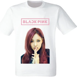 Black Pink  - Rose - Dijital Baskılı  Çocuk Beyaz Tişört