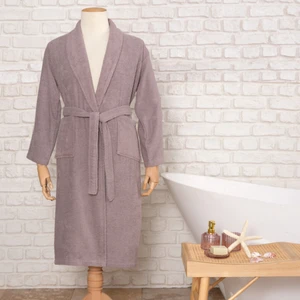 Karaca Home Daily Soft Gri %100 Pamuk Erkek Bornoz L/XL