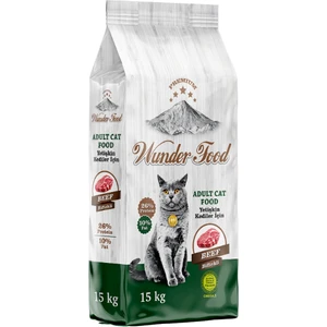 Wunder Food Premium Biftekli Yetişkin Kedi Maması 15 kg