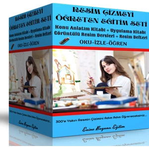 Enine Boyuna Eğitim Resim Çizmeyi Öğreten Eğitim Seti