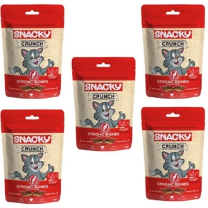 Crunch Strong-Bones Kedi Ödülü Tavuk-Peynir 60 gr x 5 Adet