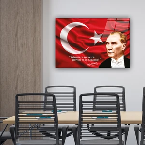 Cam Tablo | Atatürk Serisi | 3 | 40cm x 60cm