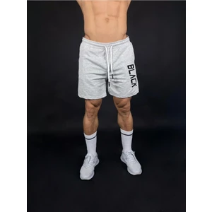 DAXİS Sportwear Company  Gri Erkek Black Baskılı Regular Fit Cepli Şort