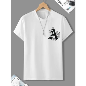 DAXİS Sportwear Company Süslü A Baskılı Oversize Tshirt