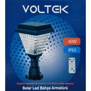 40W Solar LED Bahçe Armatürü