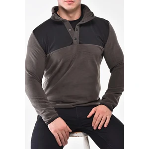 Ghassy Co. Erkek Boyunlu Softshell Garnili Çıtçıt Patlı Polar