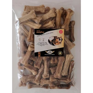 7 cm Naturel Pres Kemik 50'li Torba Çiğneme Kemiği
