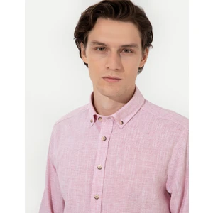 Pierre Cardin Erkek Bordo Slim Fit Uzun Kollu Gömlek 50247542-VR014