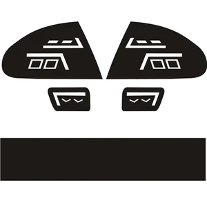 Eyba Sticker Mazda Lantis Stop Farı LED Görünümlü Folyo Kaplama - Stop Kaplama Lantis